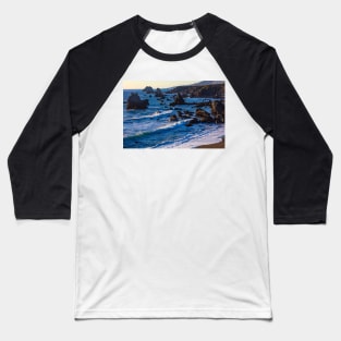 Rugged Rocky Coast Of Sonoma Baseball T-Shirt